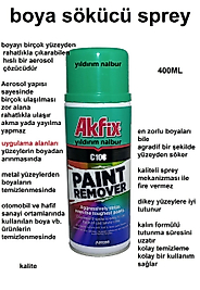 BOYA SÖKÜCÜ SPREY YAĞLI BOYA SÖKÜCÜ PLASTİK BOYA SÖKÜCÜ