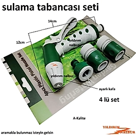 BAHÇE SULAMA TBANCA FİSKİYESİ SET 4 LÜ SET PRATİK MODEL HORTUM UCU SULAMA APARATI