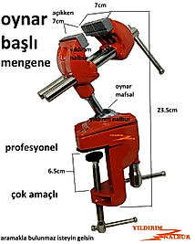 OYNAR BAŞLI MENGENE HOBİ TİPİ PROFESYONEL MENGENE İŞKENCE KUYUMCU SAATÇİ MENGENE