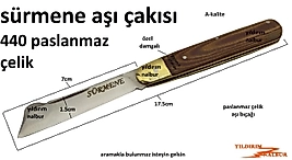 AŞI ÇAKISI PASLANMAZ ÇELİK SÜRMENE DAMGALI ÖZEL AŞIBIÇAĞI AŞILAMA KESKİSİ AĞAÇ AŞISI