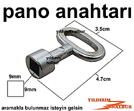 PANO ANAHTARI KARE TİP DOLAP ANAHTARI KALİTELİ