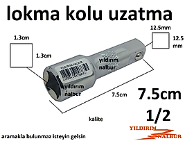LOKMA UZATMA KOLU 1/2 7.5CM UZATMA KÜÇÜK BOY ÇELİK YARIM P.SAĞLAM