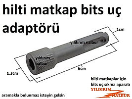 HİLTİ MATKAP BİTS UÇ DÖNÜŞTÜRME ADAPTÖRÜ YILDIZ UÇ DÜZ UÇ SIKMA APARAT MATKAP