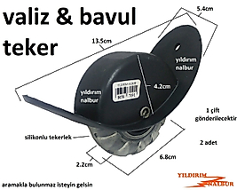 VALİZ TEKERİ TEKER BAVUL 2 ADET FİYATI SİLİKON TEKERLEK GÖMME MODEL ÇANTA TEKER