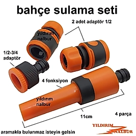 BAHÇE SULAMA FİSKİYESİ SET PRATİK MODEL HORTUM UCU SULAMA APARATI