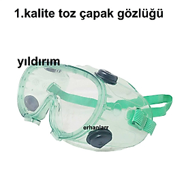 TOZ GÖZLÜĞÜ ÇAPAK GÖZLÜĞÜ KORUMA GÖZLÜĞÜ YEŞİL RENK KALİTE