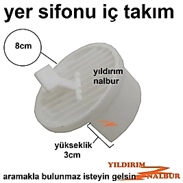 YER SİFONU İÇ TAKIMI BÜYÜK BOY PLASTİK KAPAK YER GİDERİ