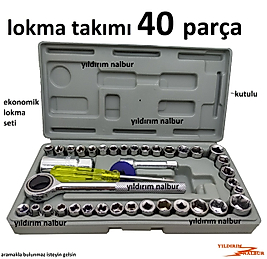 LOKMA TAKIMI 40 PARÇA 1/4 LOKMA SETİ EKONOMİK ANAHTAR TAKIMI