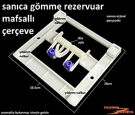 SANICA GÖMME REZERVUAR MAFSALLI ÇERÇEVE DÜZ UÇLU KOL SETİ İTİCİ