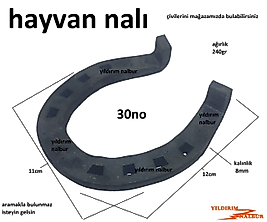 HAYVAN NALI 30NO AT NALI EŞŞEK BOĞA NALI BÜYÜK EBAT BÜYÜK BAŞ