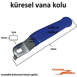 KÜRESEL VANA KOLU 1 PARMAK BÜYÜK 7X10 KOLLU VANA KOLU DOĞALGAZ VANA