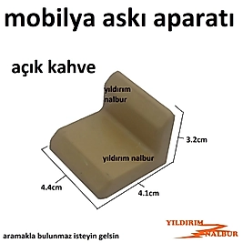 MASA GÖNYESİ L KÖŞEBENT MOBİLYA BAĞLANTI ELEMAN AÇIK KAHVE RENK KALİTE