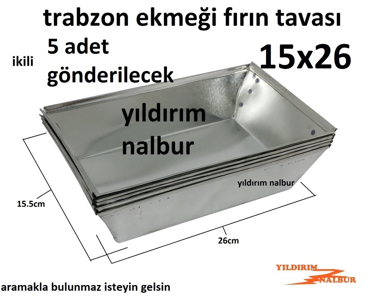 TRABZON EKMEĞİ 15x26 FIRIN TAVASI PUNTALI KÜÇÜK TAŞ FIRIN TAVA