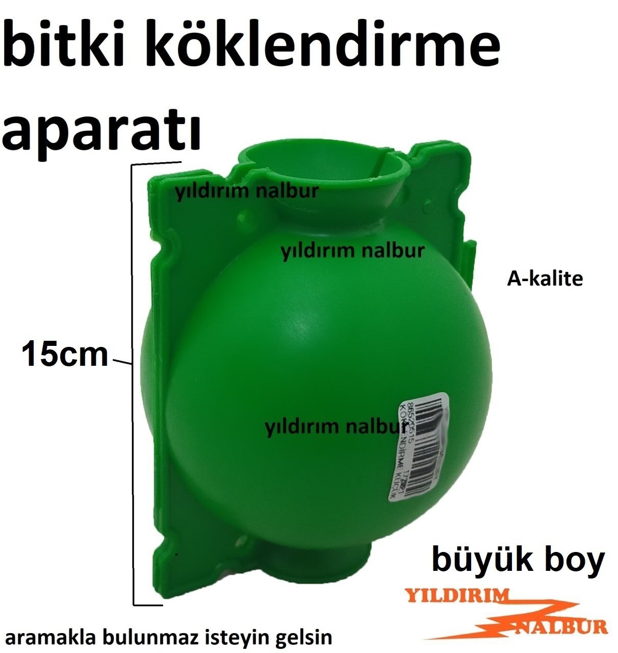 BÜYÜK BOY BİTKİ KÖKLENDİRME APARATI PLASTİK TOP FİDE KOLONLAMA KÖK SALDIRMA APARATI